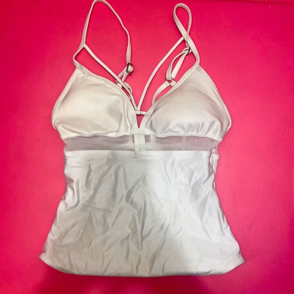 KORAL white one piece bathing suit